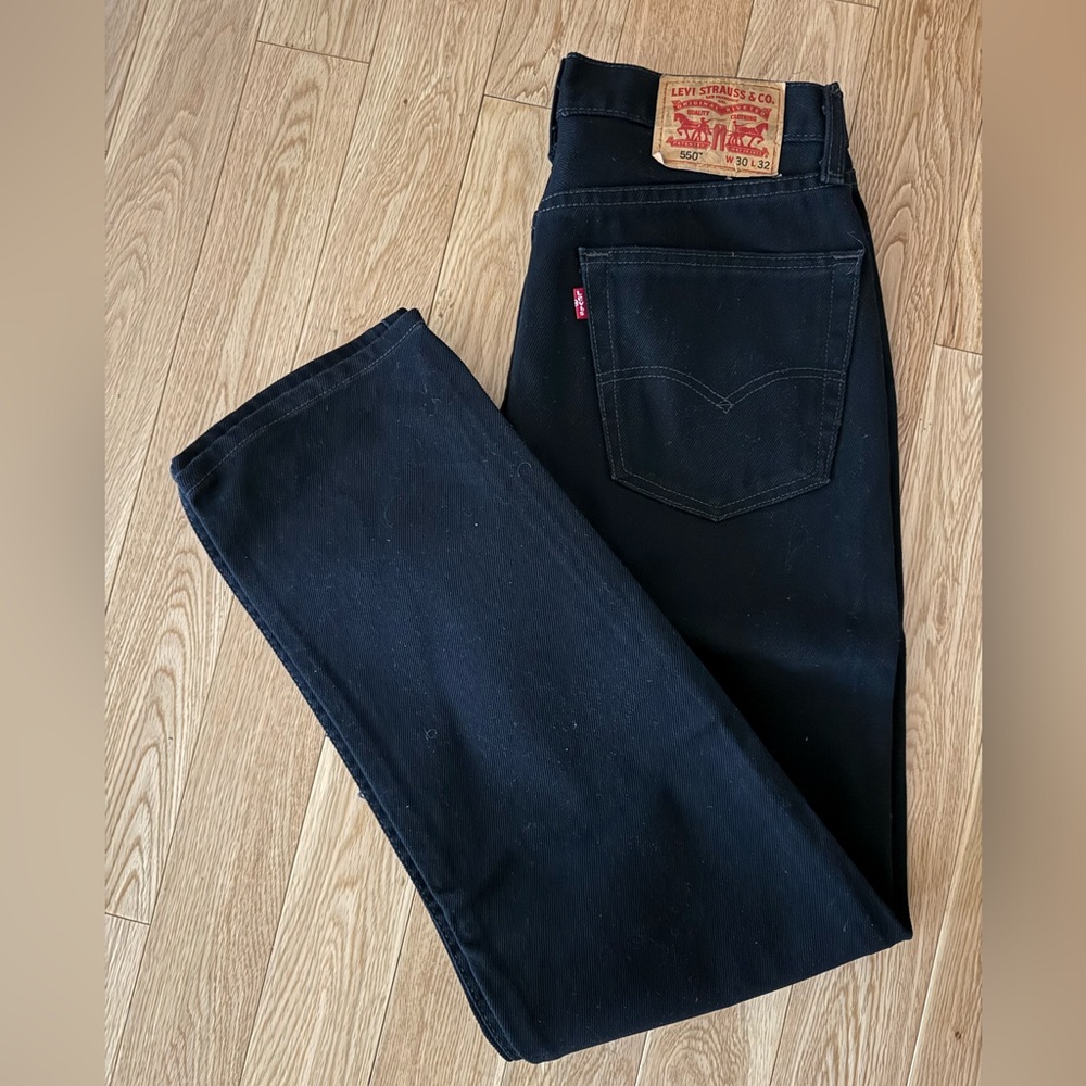 Levi’s 550 Relaxed Black 100% cotton 30x32